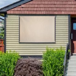 Keystone Fabrics Cordless Outdoor Sun Shade, Onyx Sand, 72" W X 72" L -Ceiling Lighting Shop fde1da560e74a64e 3379 w800 h800 b0 p0