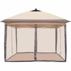 Ainfox 11Ft X 11Ft Double-Roofed Outdoor Gazebo Pop Up Canopy With LED Lights 9 Ainfox 11Ft X 11Ft Double-Roofed Outdoor Gazebo Pop Up Canopy With LED Lights -Ceiling Lighting Shop fdf142a70195fe97 5347 w800 h800 b1 p0