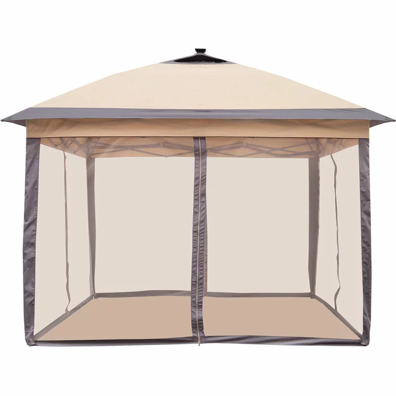 Ainfox 11Ft X 11Ft Double-Roofed Outdoor Gazebo Pop Up Canopy With LED Lights 5 Ainfox 11Ft X 11Ft Double-Roofed Outdoor Gazebo Pop Up Canopy With LED Lights - Image 5