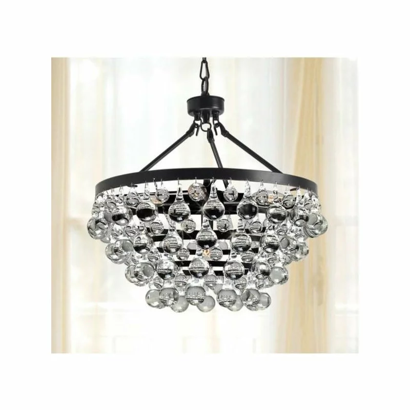 Crystal Chandeliers Antique Black 5-light Crystal Drop Chandelier 2 Crystal Chandeliers Antique Black 5-light Crystal Drop Chandelier - Image 2