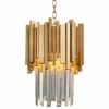 Morsale.com Gio 12" Gold Plated Crystal Chandelier