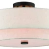 Livex Lighting Inc. 4 Light Ceiling Mount, English Bronze