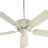 Quorum International 52" 5-Blade Chateaux Ceiling Fan, Antique White
