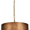 Elegant Furniture & Lighting Miro Collection Pendant 20"x11.75" 3-Light, Manual Brass
