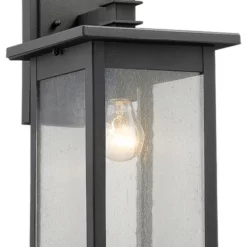 CHLOE Lighting, Inc. Tristan 1-Light Outdoor Wall Sconce 14" High, Textured Black