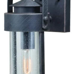 Vaxcel Cumberland Outdoor Wall Light, Rust Iron, 6"x16"x8"