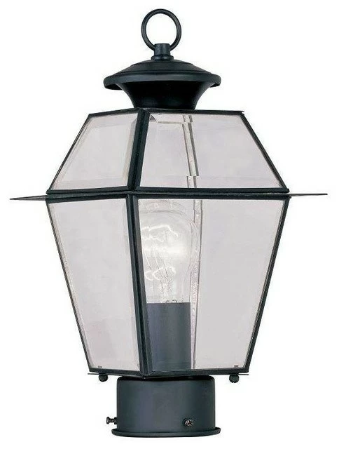 Livex Lighting Inc. Westover Outdoor Post Head, Black 1 Livex Lighting Inc. Westover Outdoor Post Head, Black