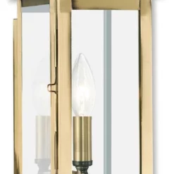 Livex Lighting Inc. Princeton 1-Light Wall Lantern, Antique Brass