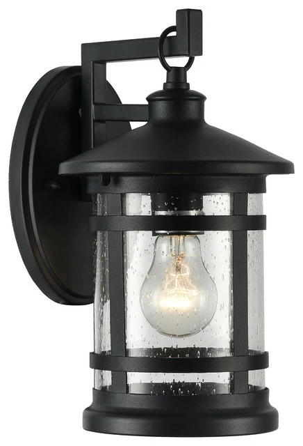 CHLOE Lighting, Inc. Chloe Lighting Abbington Transitional 1 Light Outdoor Wall Sconce, Black 1 CHLOE Lighting, Inc. Chloe Lighting Abbington Transitional 1 Light Outdoor Wall Sconce, Black