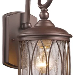 CHLOE Lighting, Inc. Dinadan 1 Light Rubbed Bronze Outdoor Wall Sconce 13" High