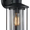 CHLOE Lighting, Inc. CHLOE Crinchton Transitional 1 Light Textured Black Outdoor Wall Sconce 14" Tall