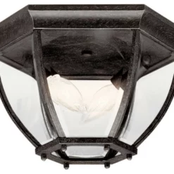 Kichler 2 Light Outdoor Flush-Semi Flush Mount In Tannery Bronze