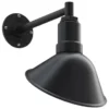 Steel Lighting Co. The Del Rey Barn Light - Short Angled Sign Light, Matte Black Inlay