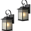 Door Corner Oil Rubbed Bronze Outdoor Patio/Porch Exterior Light Fixtures, Set Of 2