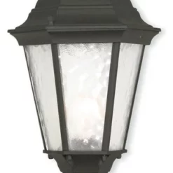 Livex Lighting Inc. Outdoor Post-Top Lantern With Clear Water Glass, Textured Black