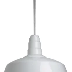 Steel Lighting Co. Barn Lighting 16" Pendant With Rigid Stem, White