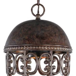 Designers Fountain Amherst 10" Hanging Lantern, Burnt Umber