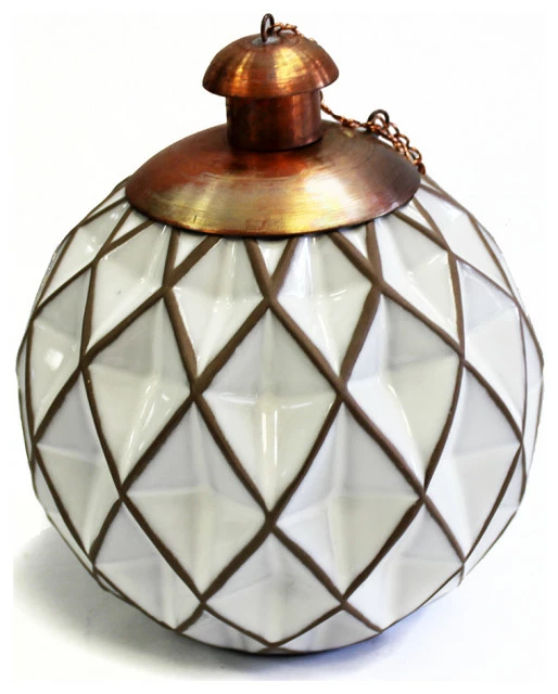 Tierra Fina Minimalist Diamond Table Top Torch, Made In Mexico 1 Tierra Fina Minimalist Diamond Table Top Torch, Made In Mexico