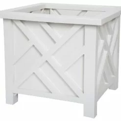 Pure Garden Box Planter - White