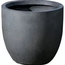 LuxenHome Round Stone Finish Planter (Small)
