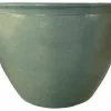 Oriental Furnishings Chinese Porcelain Fish Bowl Planter, Celadon Crackle, 12"