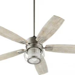 Quorum International Quorum Galveston Ceiling Fan, Satin Nickel