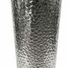 LePresent Martello Moderna Cone Stainless Steel Hammered Vase, 36"