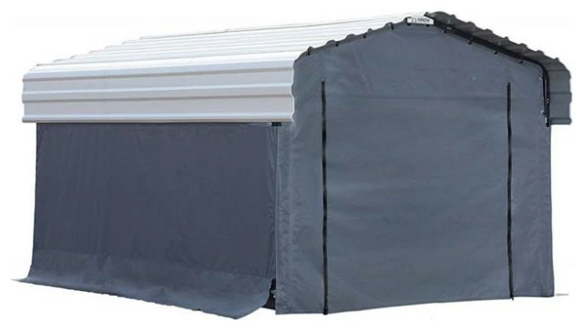 ShelterLogic Arrow 10 X 15 Fabric Carport Enclosure Kit 1 ShelterLogic Arrow 10 X 15 Fabric Carport Enclosure Kit