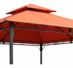 International Caravan St. Kitts Replacement Canopy For 10' Canopy Gazebo -Terra Cotta