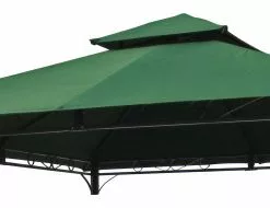 International Caravan St. Kitts Replacement Canopy For 10' Canopy Gazebo -Dk Green