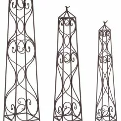 Melrose International LLC Trellis (Set Of 3) 49"H, 55.5"H, 66"H Metal