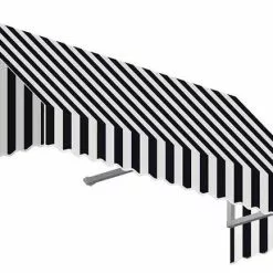 Awntech Corporation 3' San Francisco Window/Entry Awning, Black/White