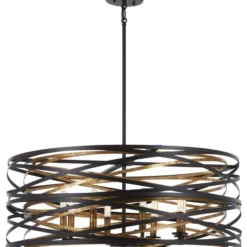 Minka Aire Minka Lavery Vortic Flow 4677-111 8 Lights Pendant, Dark Bronze