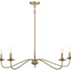 Trade Winds Lighting 5-Light Chandelier In Warm Brass