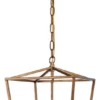 Elegant Furniture & Lighting Maddox Collection Pendant, 12.5"x18.25", 3-Light, Vintage Gold