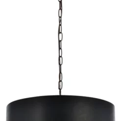 Elegant Furniture & Lighting Miro Collection Pendant 20"x11.75" 3-Light, Black