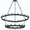 Harrison Lane Vintage Barn Metal Castile Three Tier Chandelier Industrial Loft Rustic