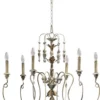 Quorum International Salento 32" 6-Light Chandelier, Persian White