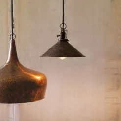 Kalalou, Inc. Tear Drop Pendant Lamp With Antique Rust Finish