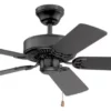 Kendal Lighting Builder's Choice 42" Ceiling Fan, Black