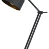 Cal Lighting Matte Black Metal Davidson, Desk Lamp, Table Lamp